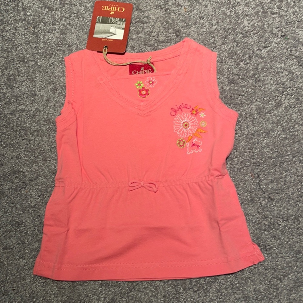 New Chipie Girls Pink Sleeveless Top